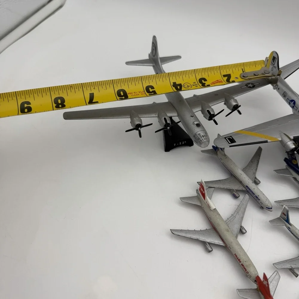 Lot Of 10 Scale Model Diecast Metal Airplanes